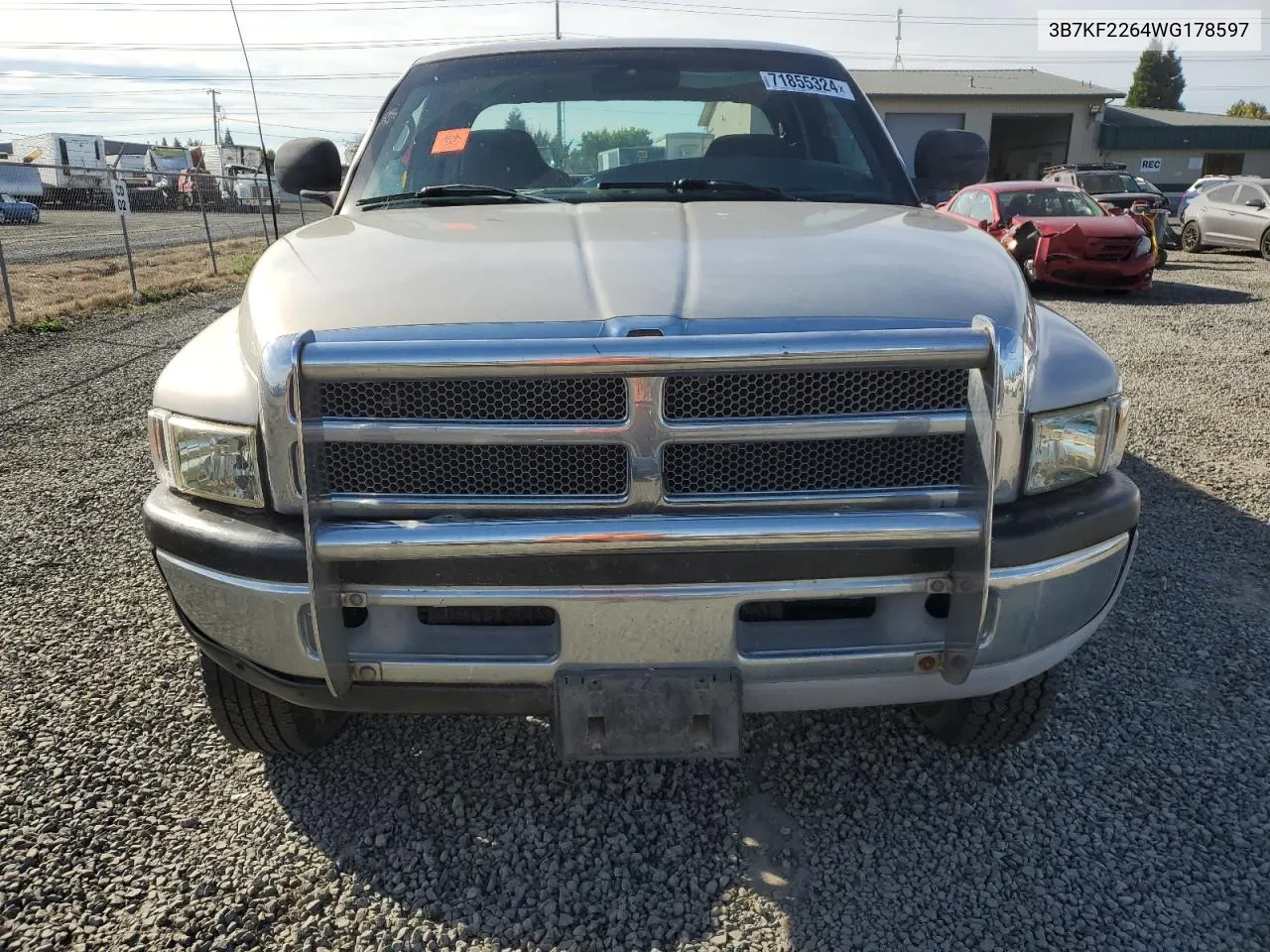 1998 Dodge Ram 2500 VIN: 3B7KF2264WG178597 Lot: 71855324