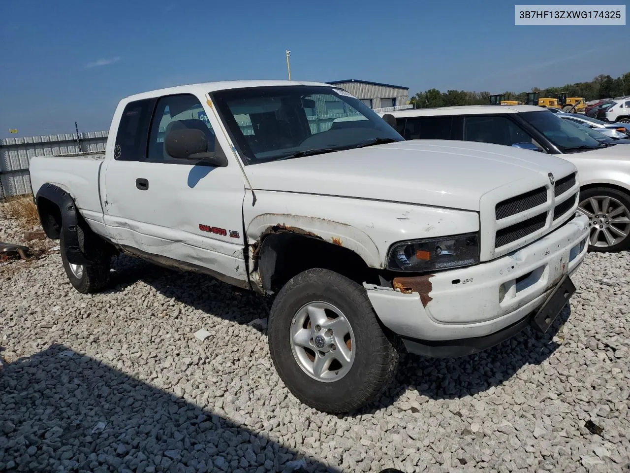 1998 Dodge Ram 1500 VIN: 3B7HF13ZXWG174325 Lot: 72032414