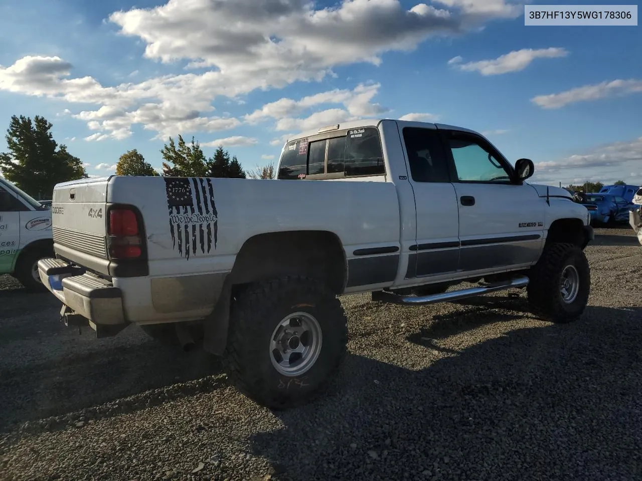 1998 Dodge Ram 1500 VIN: 3B7HF13Y5WG178306 Lot: 72273924