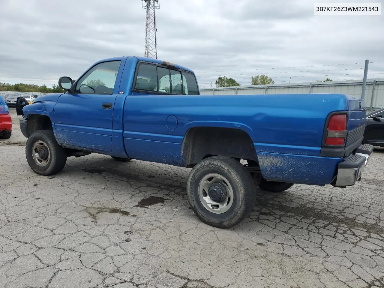 1998 Dodge Ram 2500 VIN: 3B7KF26Z3WM221543 Lot: 72395024