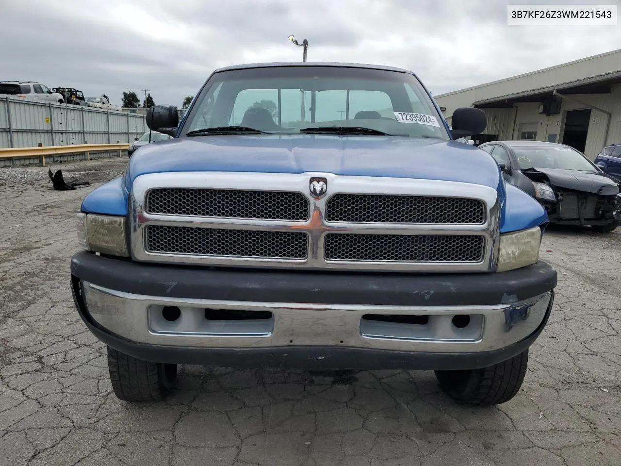 1998 Dodge Ram 2500 VIN: 3B7KF26Z3WM221543 Lot: 72395024