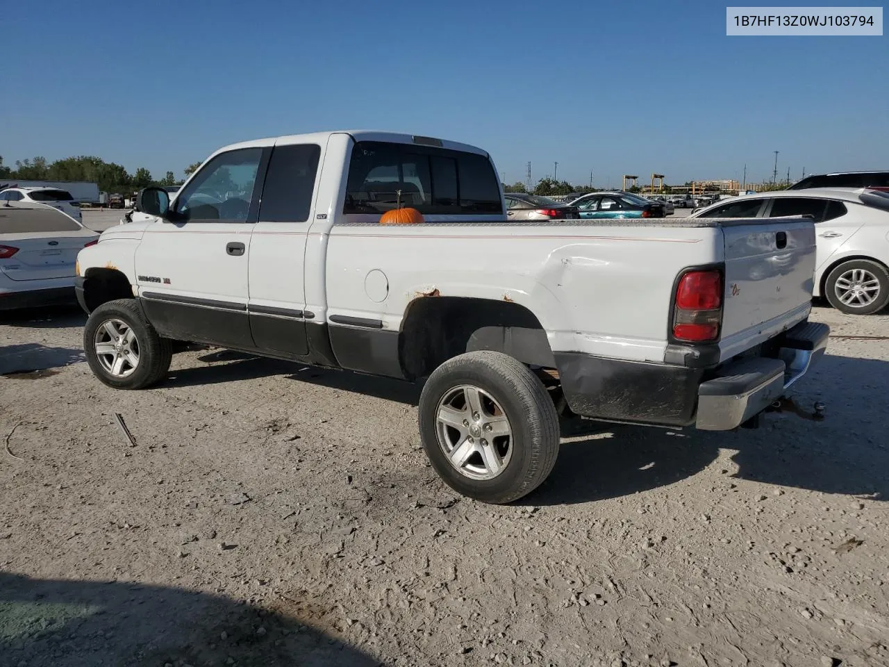 1998 Dodge Ram 1500 VIN: 1B7HF13Z0WJ103794 Lot: 72551044