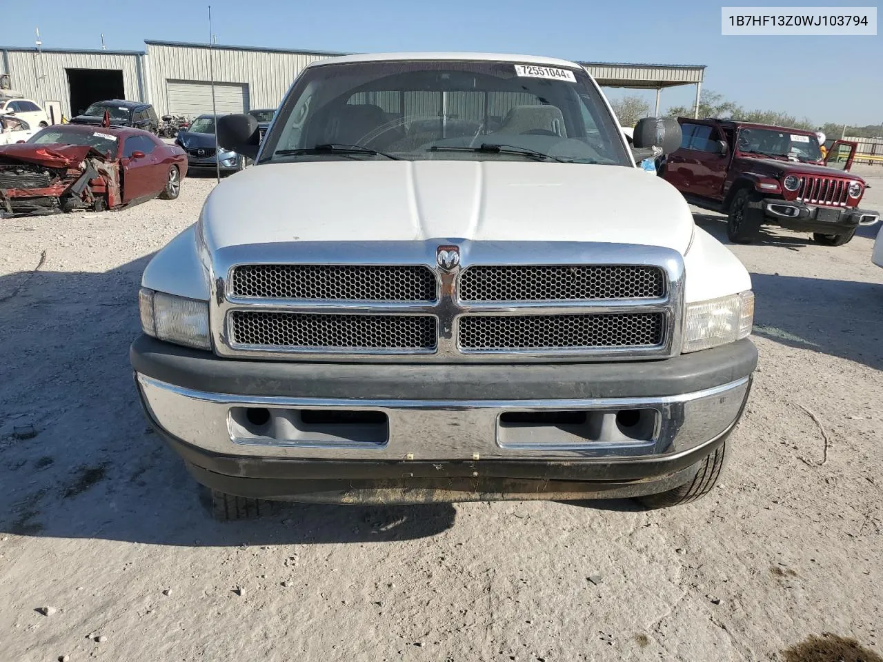 1998 Dodge Ram 1500 VIN: 1B7HF13Z0WJ103794 Lot: 72551044