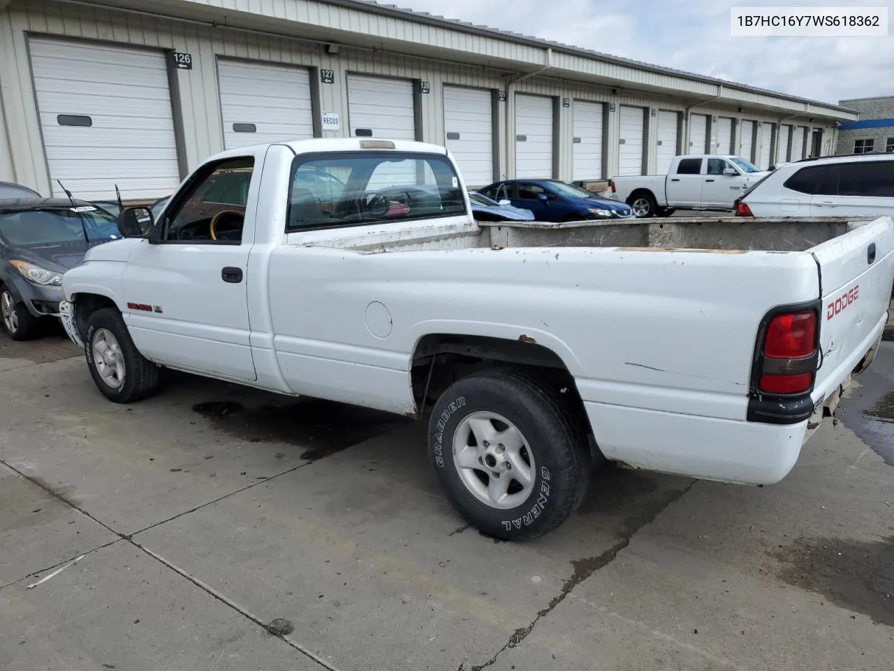 1998 Dodge Ram 1500 VIN: 1B7HC16Y7WS618362 Lot: 72917534