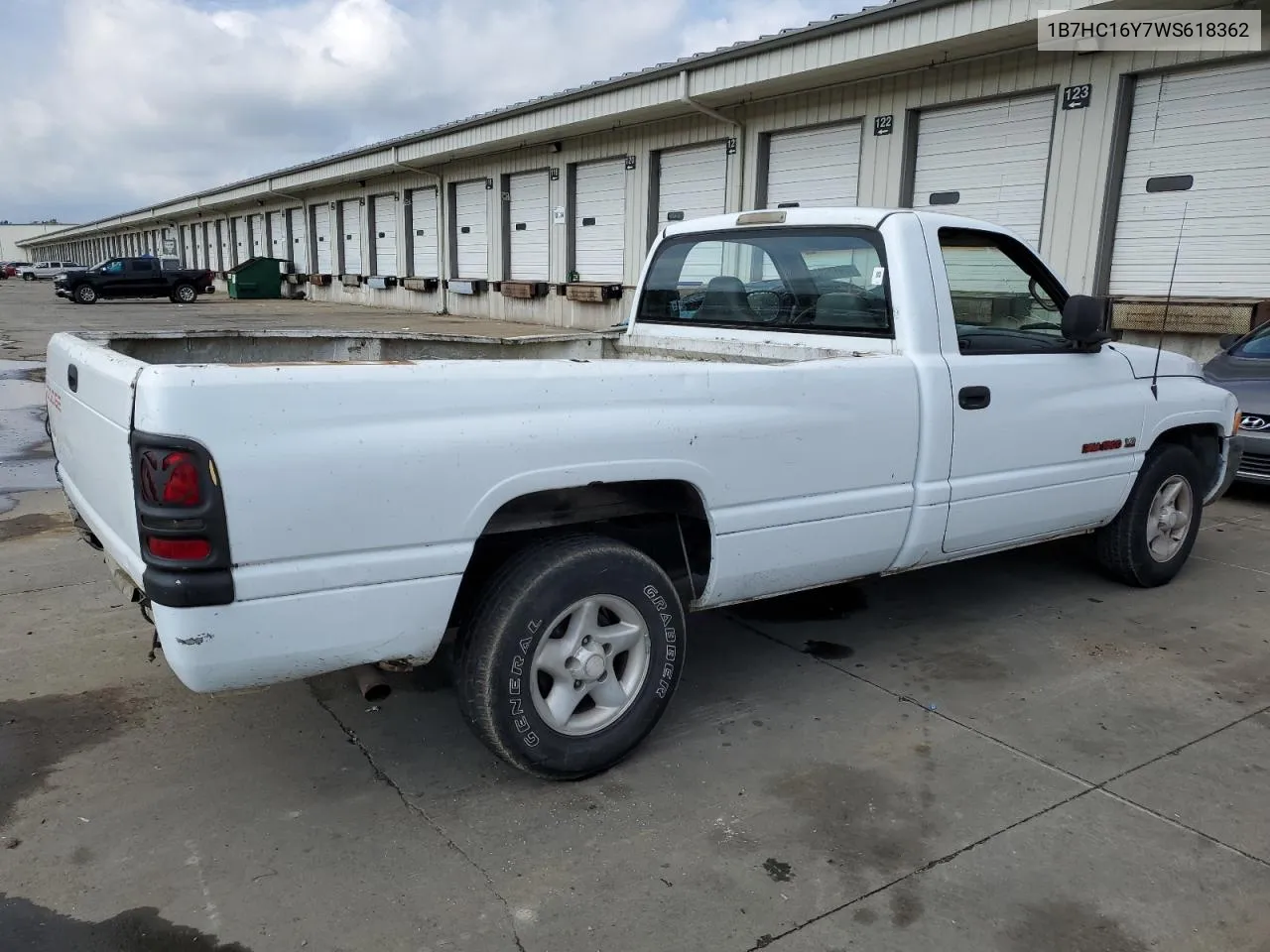 1998 Dodge Ram 1500 VIN: 1B7HC16Y7WS618362 Lot: 72917534