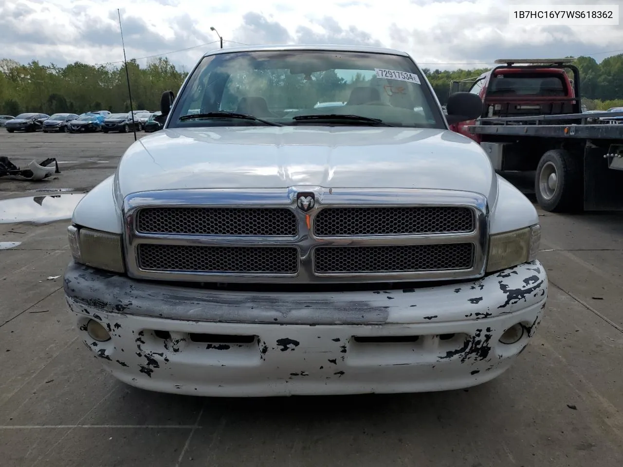 1998 Dodge Ram 1500 VIN: 1B7HC16Y7WS618362 Lot: 72917534