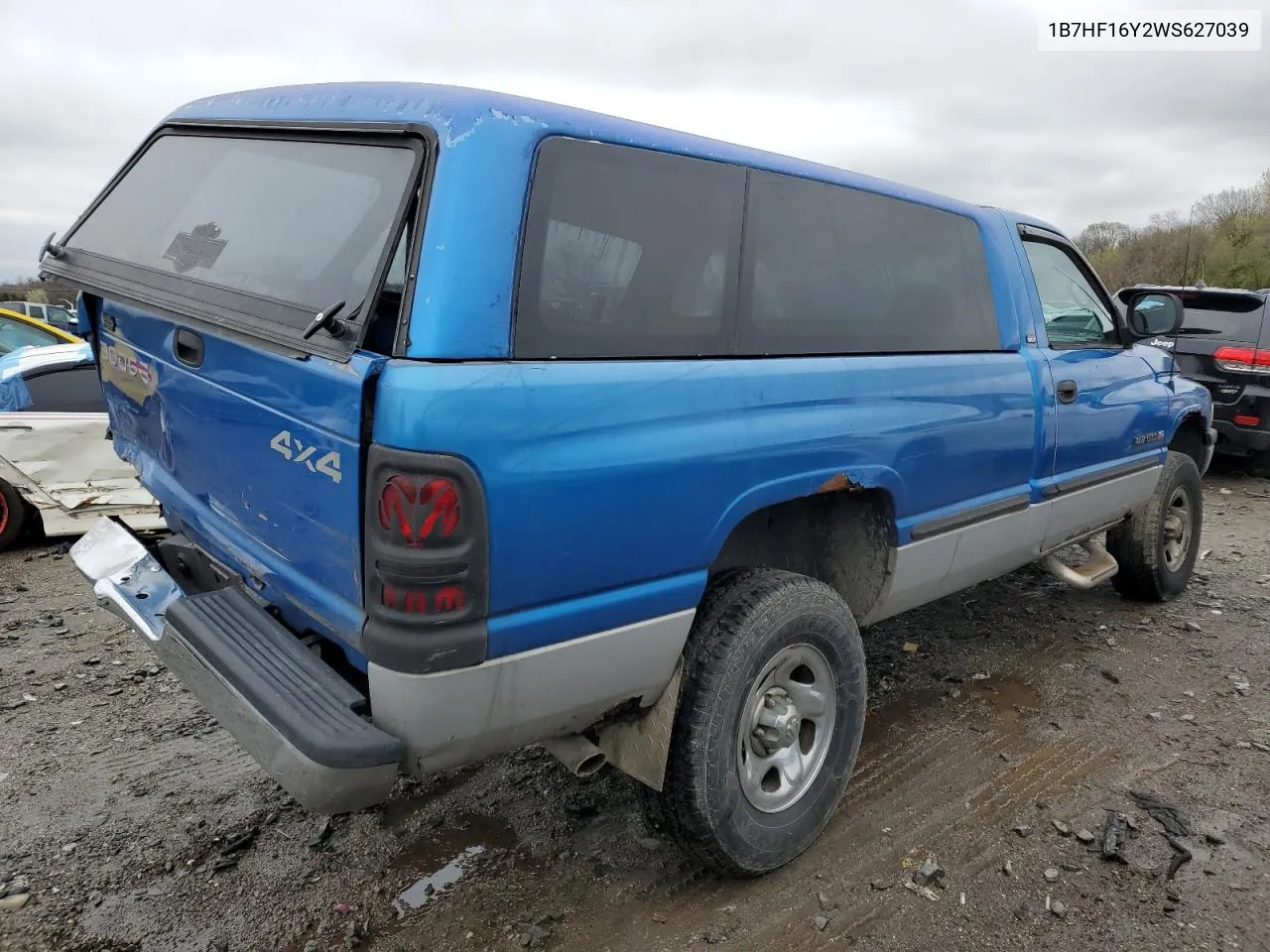 1998 Dodge Ram 1500 VIN: 1B7HF16Y2WS627039 Lot: 73058054