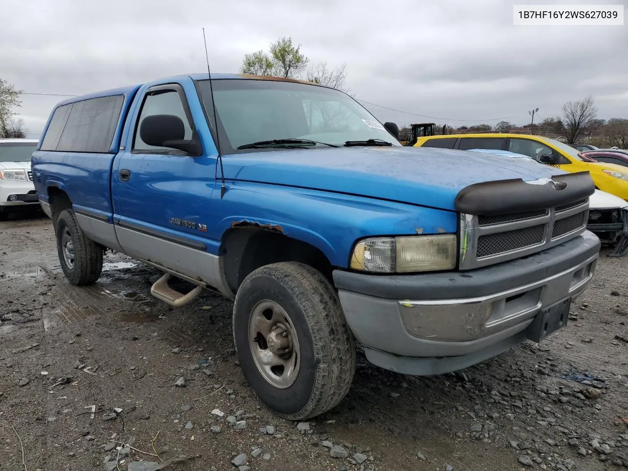 1998 Dodge Ram 1500 VIN: 1B7HF16Y2WS627039 Lot: 73058054