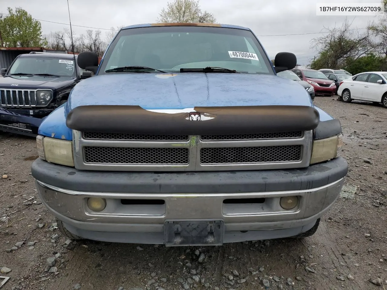 1998 Dodge Ram 1500 VIN: 1B7HF16Y2WS627039 Lot: 73058054