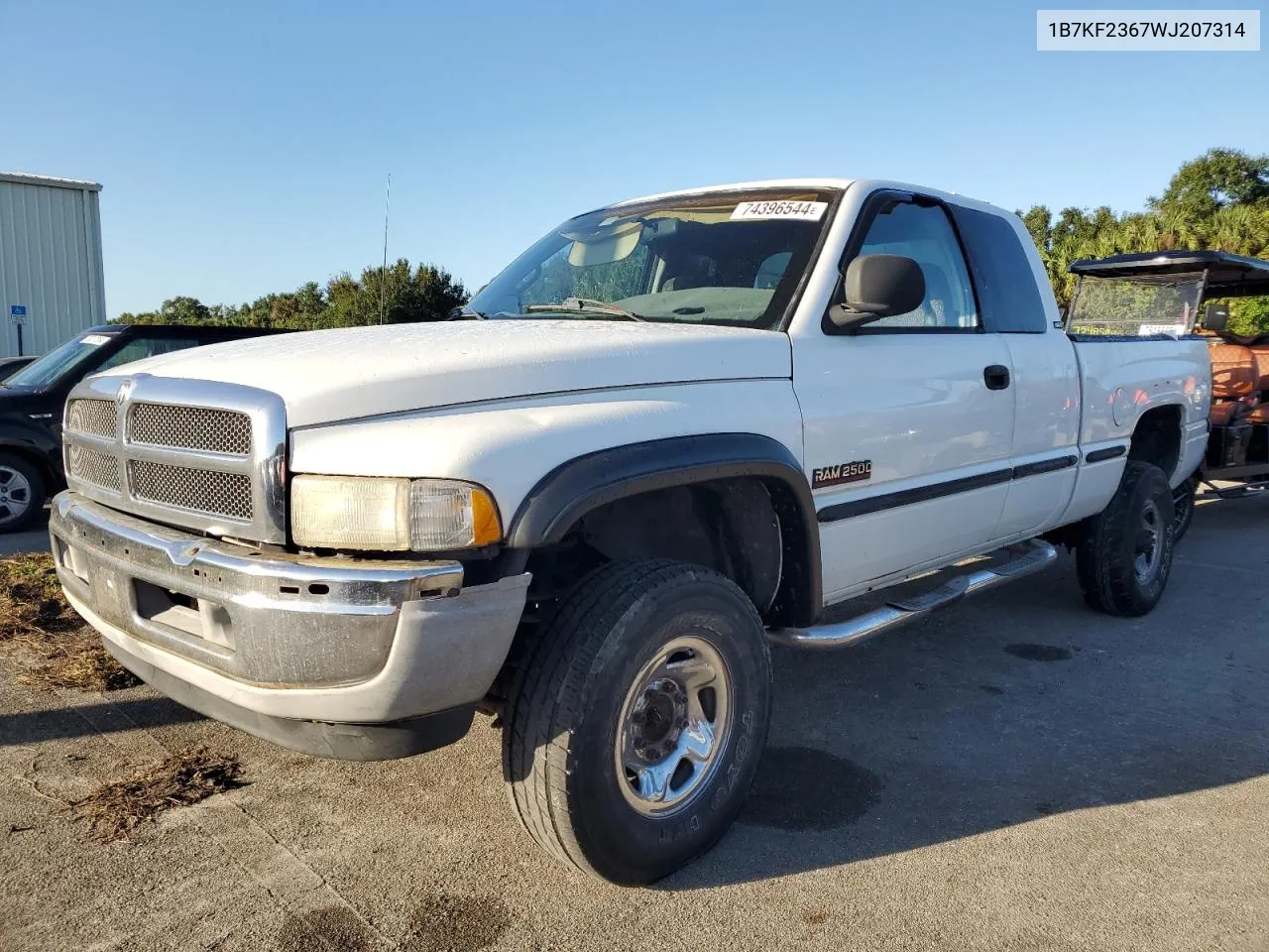 1998 Dodge Ram 2500 VIN: 1B7KF2367WJ207314 Lot: 74396544