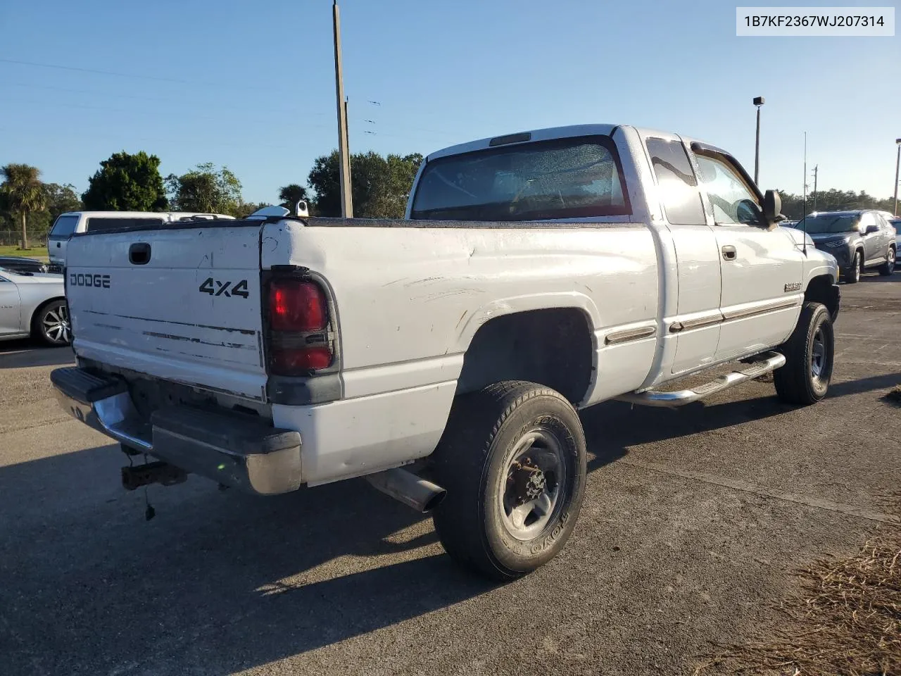 1998 Dodge Ram 2500 VIN: 1B7KF2367WJ207314 Lot: 74396544