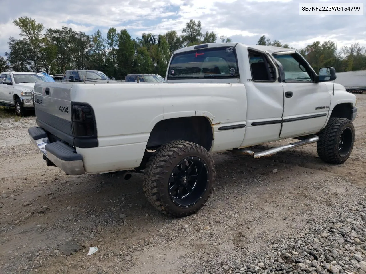 1998 Dodge Ram 2500 VIN: 3B7KF22Z3WG154799 Lot: 74518964