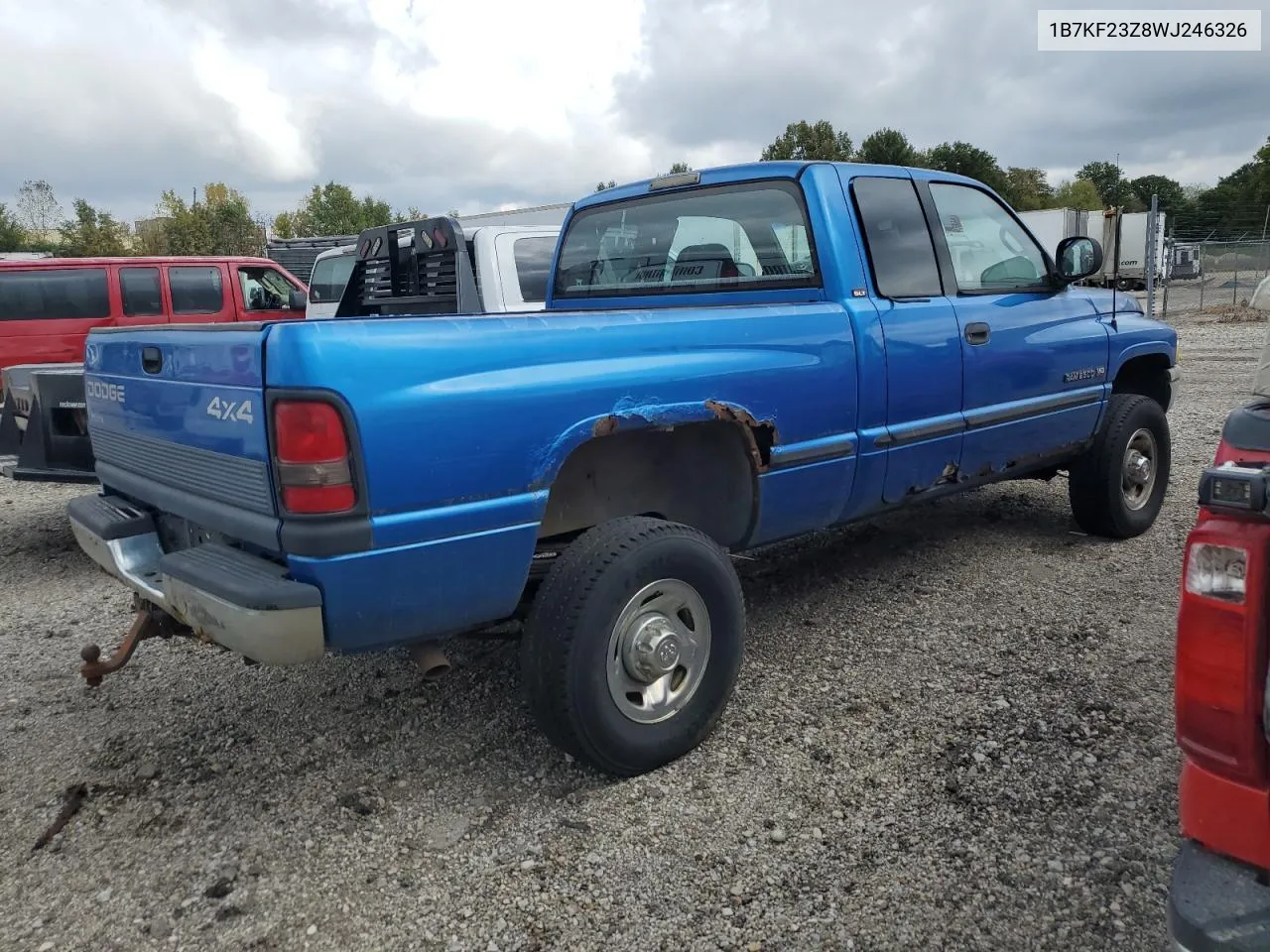 1998 Dodge Ram 2500 VIN: 1B7KF23Z8WJ246326 Lot: 74606374