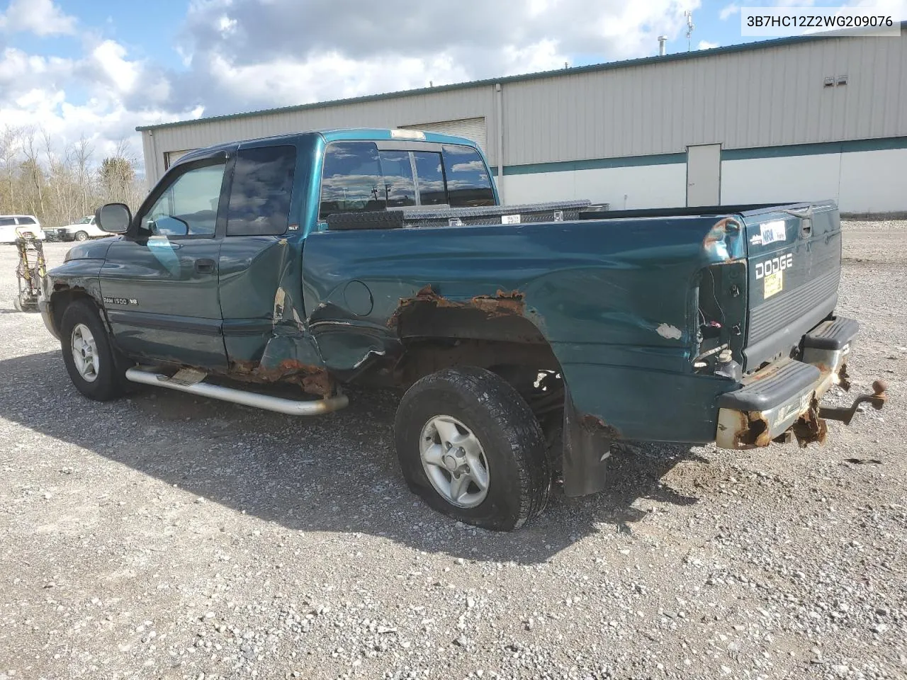 1998 Dodge Ram 1500 VIN: 3B7HC12Z2WG209076 Lot: 74892394