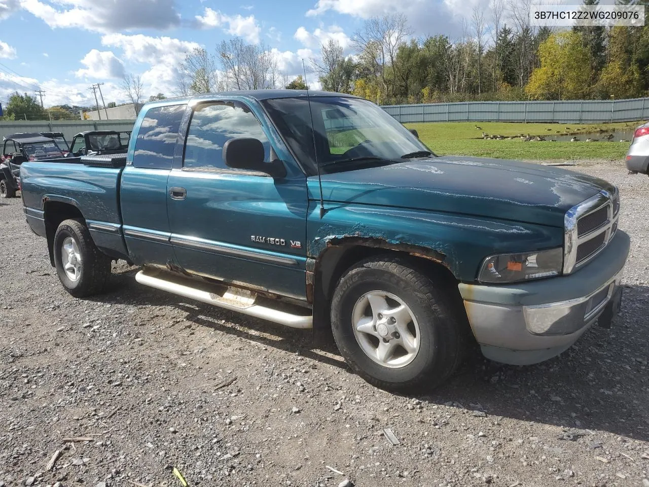 1998 Dodge Ram 1500 VIN: 3B7HC12Z2WG209076 Lot: 74892394