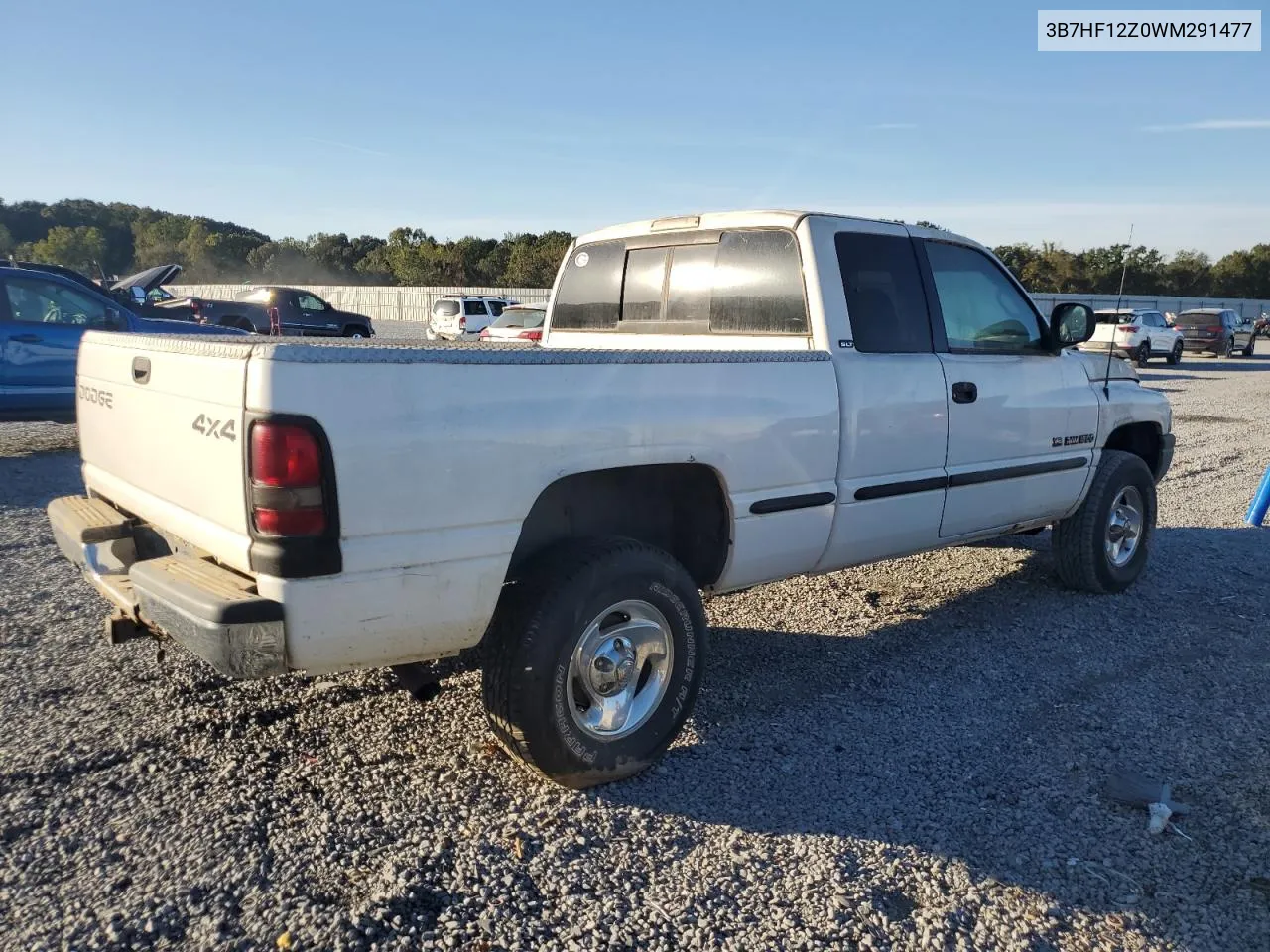 1998 Dodge Ram 1500 VIN: 3B7HF12Z0WM291477 Lot: 75337674