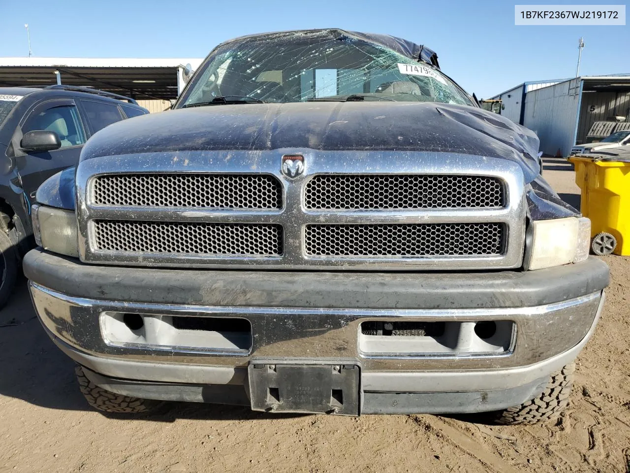 1998 Dodge Ram 2500 VIN: 1B7KF2367WJ219172 Lot: 77479864