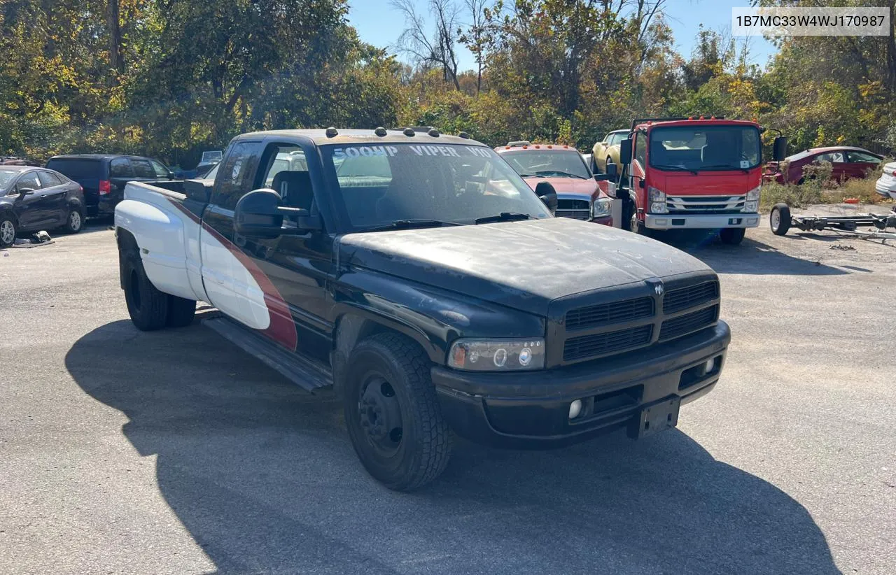 1B7MC33W4WJ170987 1998 Dodge Ram 3500