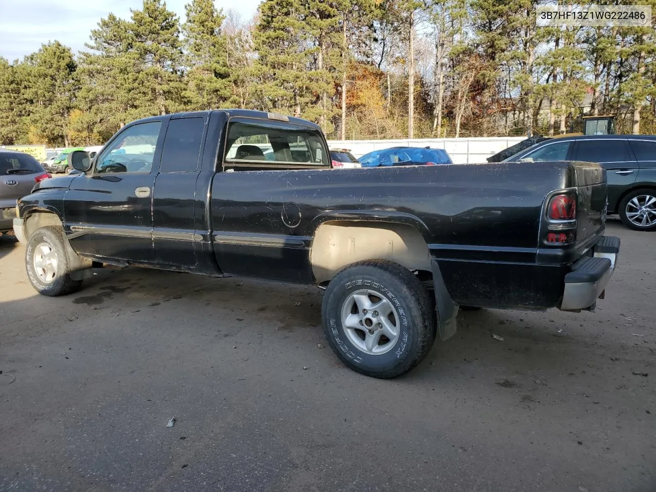 1998 Dodge Ram 1500 VIN: 3B7HF13Z1WG222486 Lot: 78030444