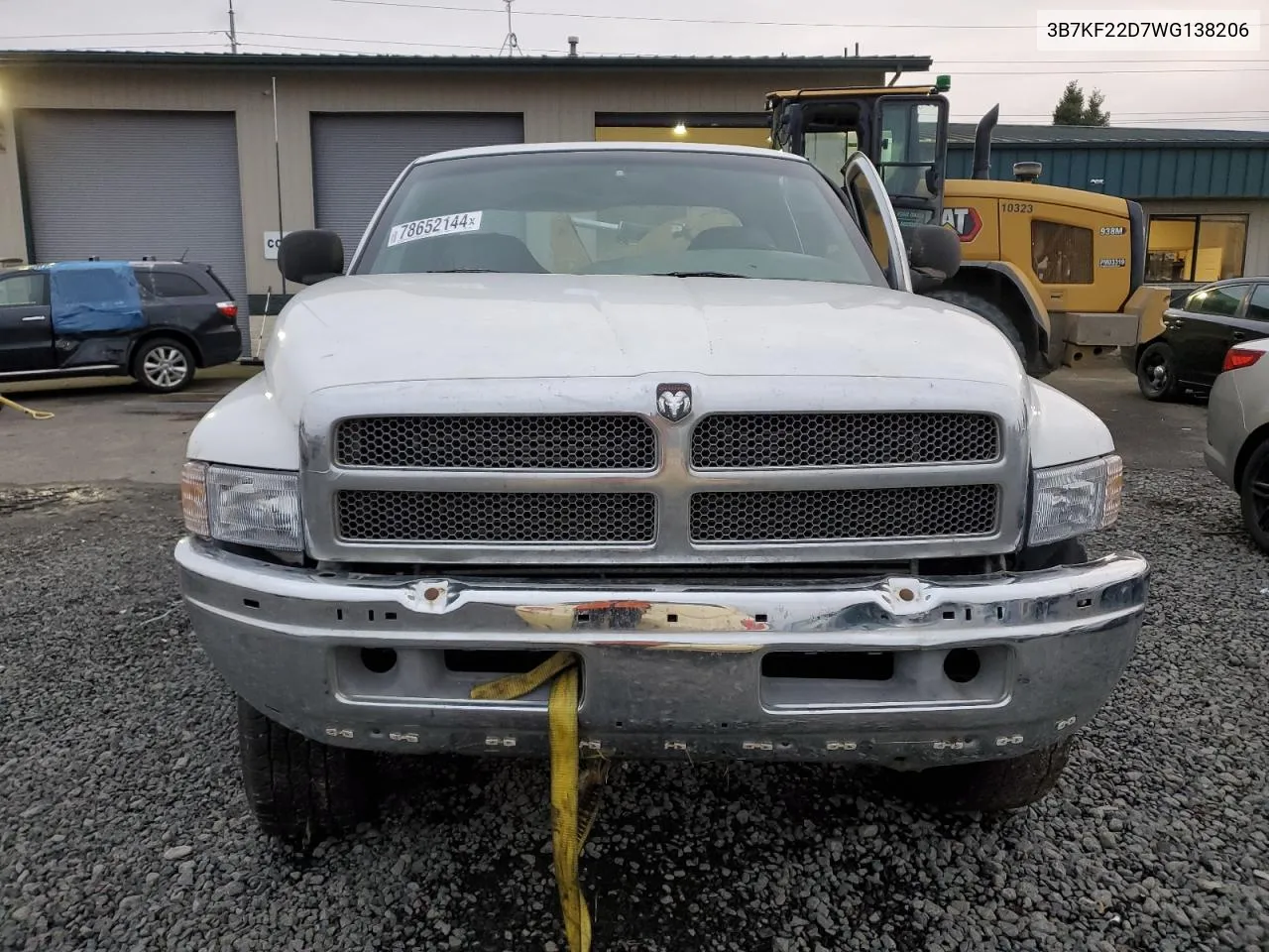 1998 Dodge Ram 2500 VIN: 3B7KF22D7WG138206 Lot: 78652144