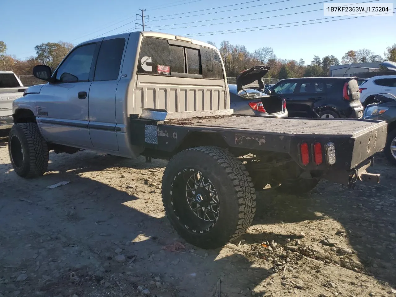 1998 Dodge Ram 2500 VIN: 1B7KF2363WJ175204 Lot: 78786474