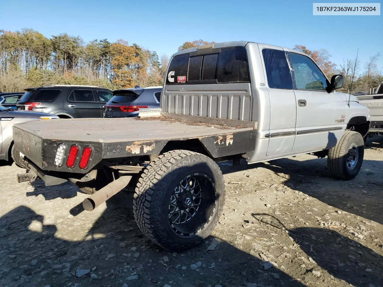 1998 Dodge Ram 2500 VIN: 1B7KF2363WJ175204 Lot: 78786474