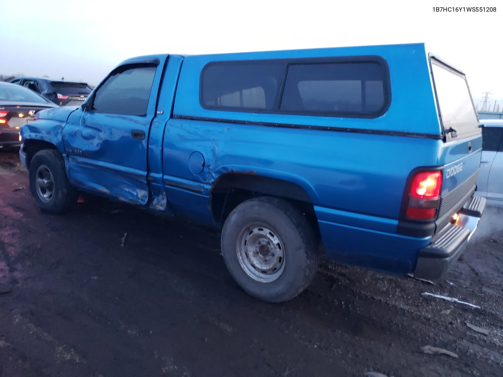 1998 Dodge Ram 1500 VIN: 1B7HC16Y1WS551208 Lot: 80678513