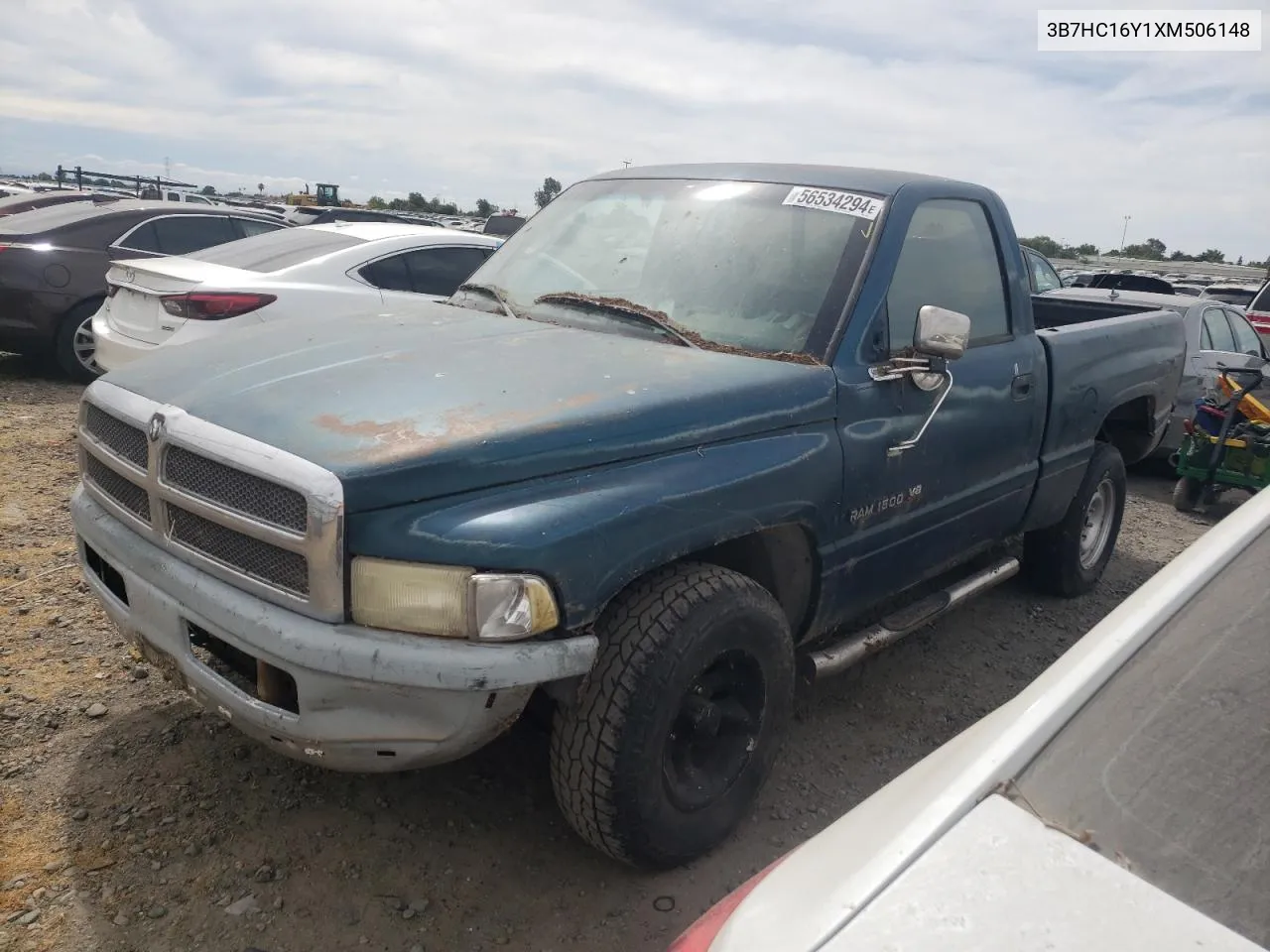 1999 Dodge Ram 1500 VIN: 3B7HC16Y1XM506148 Lot: 56534294