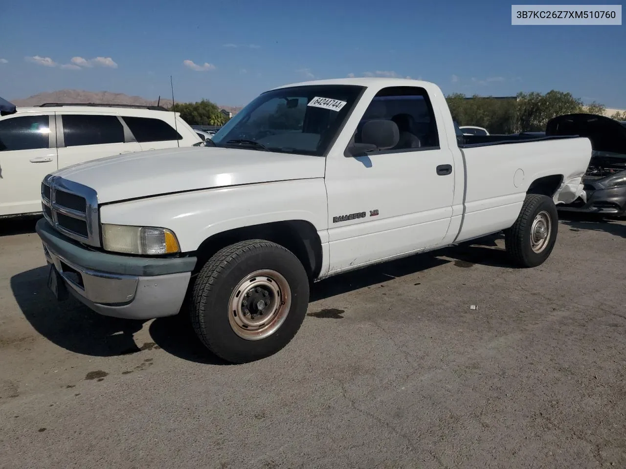 1999 Dodge Ram 2500 VIN: 3B7KC26Z7XM510760 Lot: 64244744