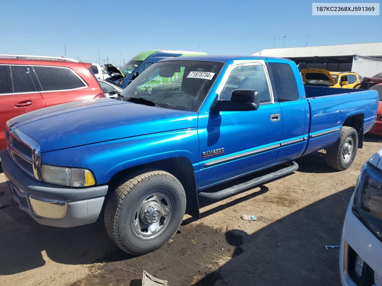 1999 Dodge Ram 2500 VIN: 1B7KC2368XJ591369 Lot: 71875734