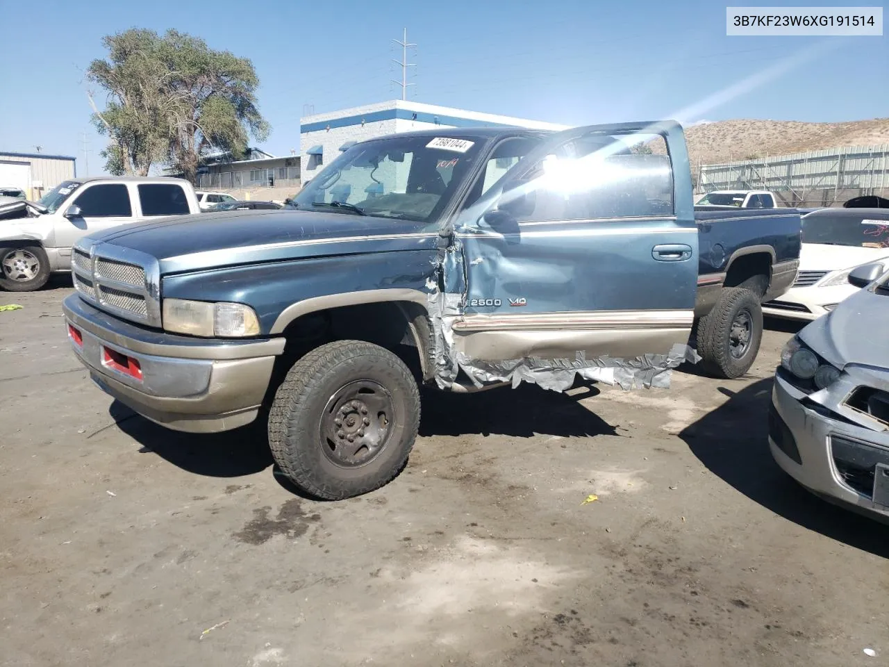 1999 Dodge Ram 2500 VIN: 3B7KF23W6XG191514 Lot: 73981044