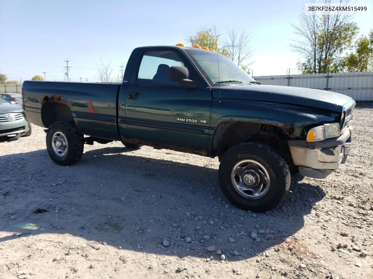 1999 Dodge Ram 2500 VIN: 3B7KF26Z4XM515499 Lot: 74273914