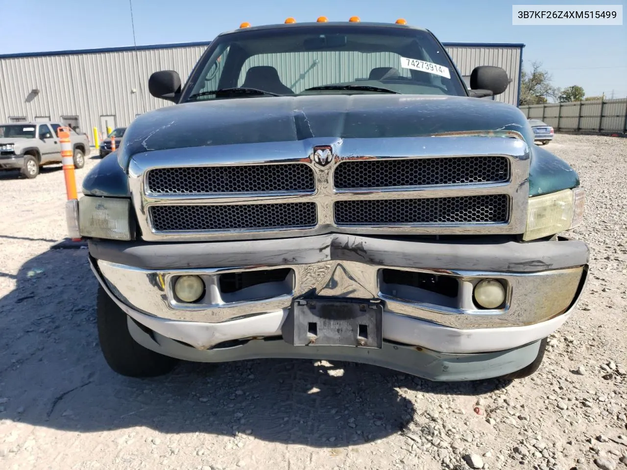 1999 Dodge Ram 2500 VIN: 3B7KF26Z4XM515499 Lot: 74273914