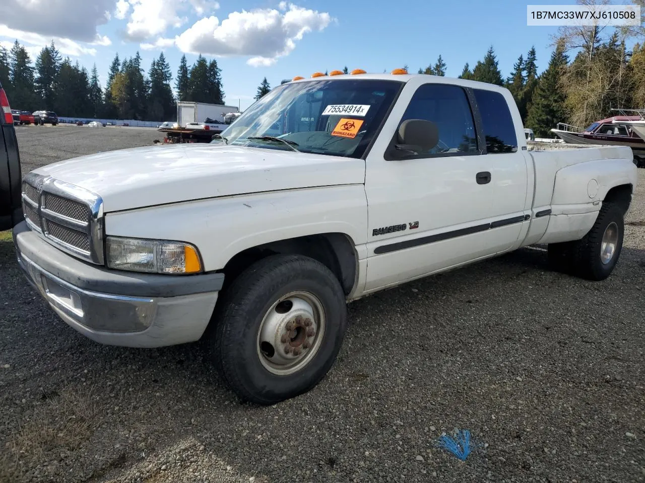 1999 Dodge Ram 3500 VIN: 1B7MC33W7XJ610508 Lot: 75534914