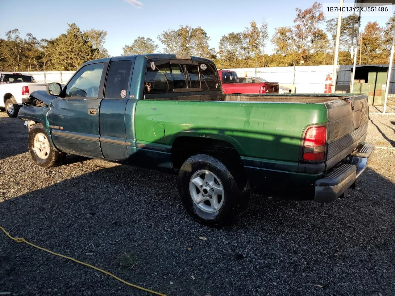 1999 Dodge Ram 1500 VIN: 1B7HC13Y2XJ551486 Lot: 75904534