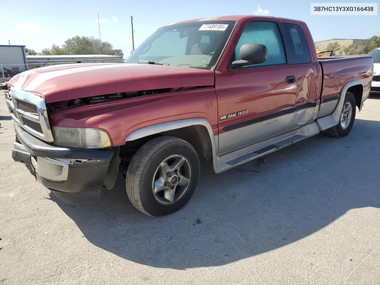 1999 Dodge Ram 1500 VIN: 3B7HC13Y3XG166438 Lot: 77489184