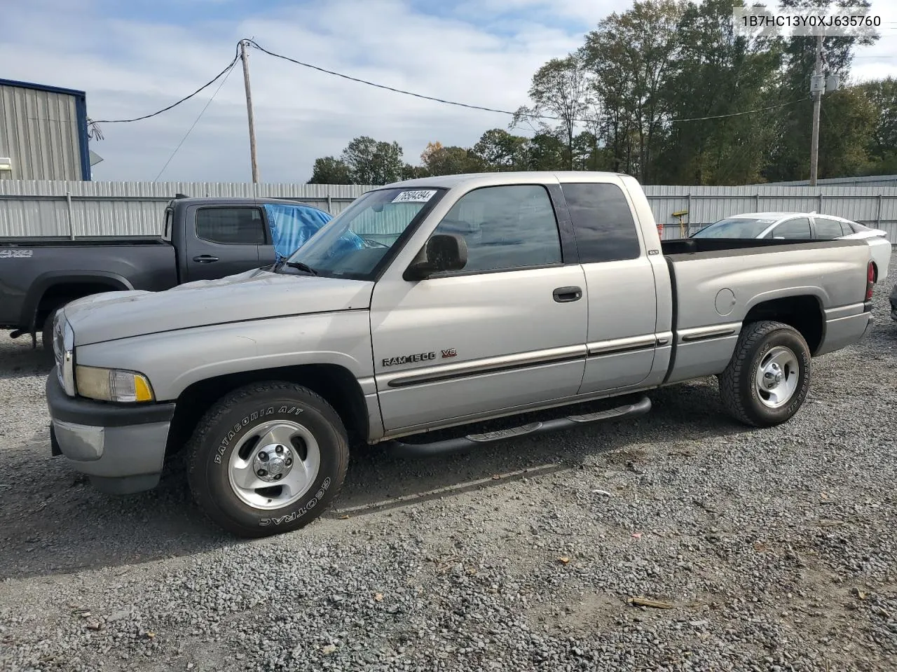 1999 Dodge Ram 1500 VIN: 1B7HC13Y0XJ635760 Lot: 78504394