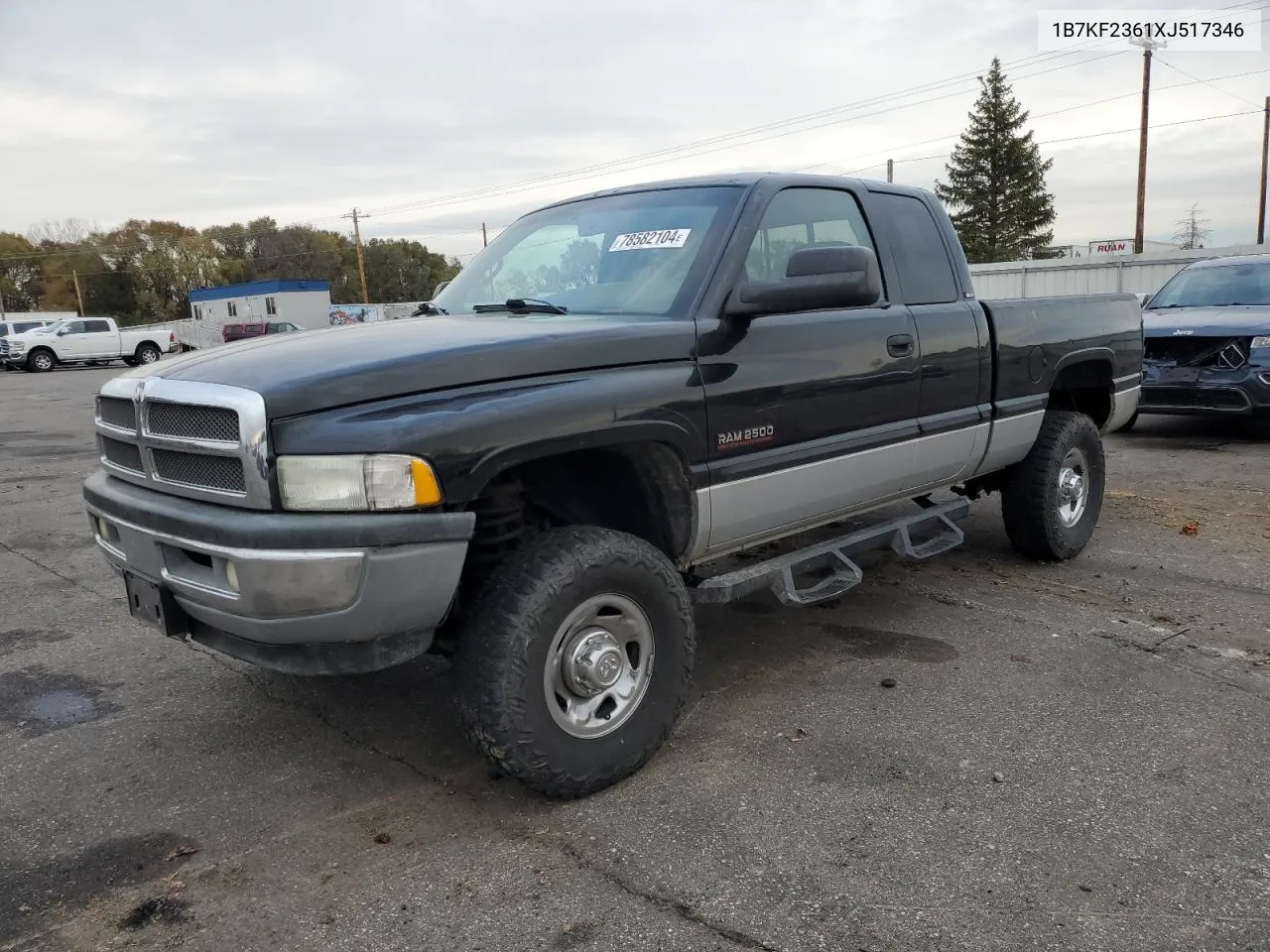 1999 Dodge Ram 2500 VIN: 1B7KF2361XJ517346 Lot: 78582104