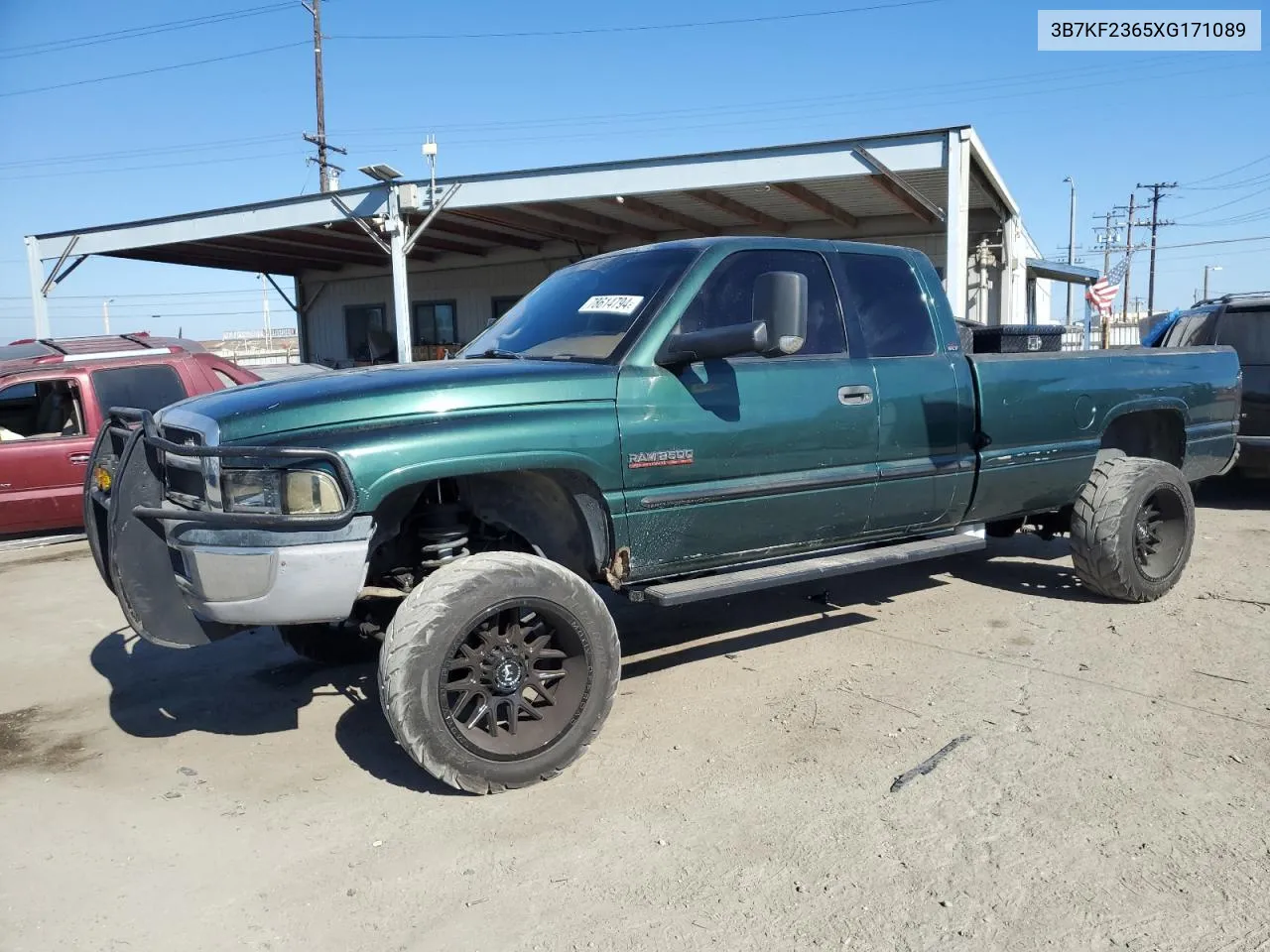 1999 Dodge Ram 2500 VIN: 3B7KF2365XG171089 Lot: 78614794