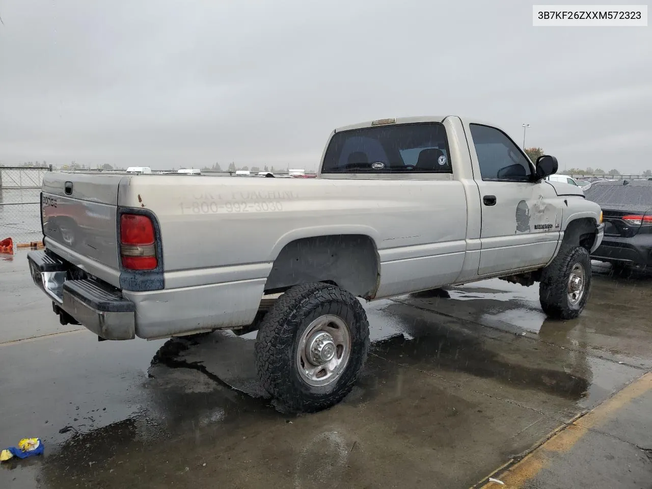 1999 Dodge Ram 2500 VIN: 3B7KF26ZXXM572323 Lot: 79970024