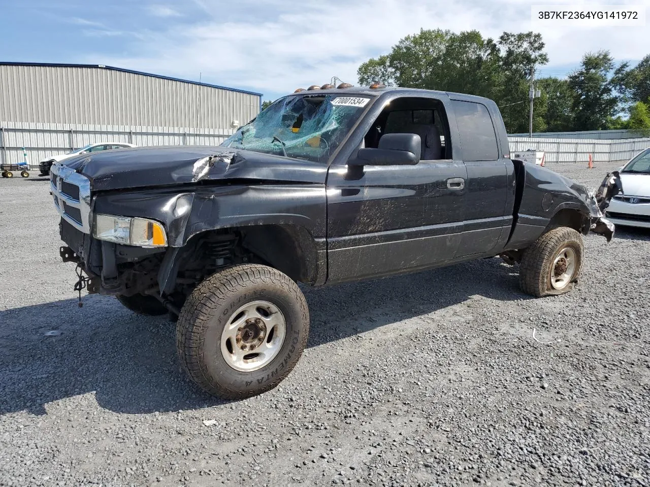 2000 Dodge Ram 2500 VIN: 3B7KF2364YG141972 Lot: 70001534