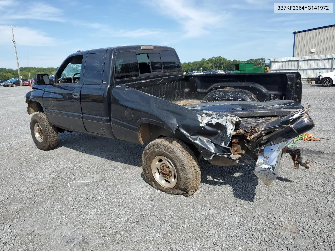 2000 Dodge Ram 2500 VIN: 3B7KF2364YG141972 Lot: 70001534