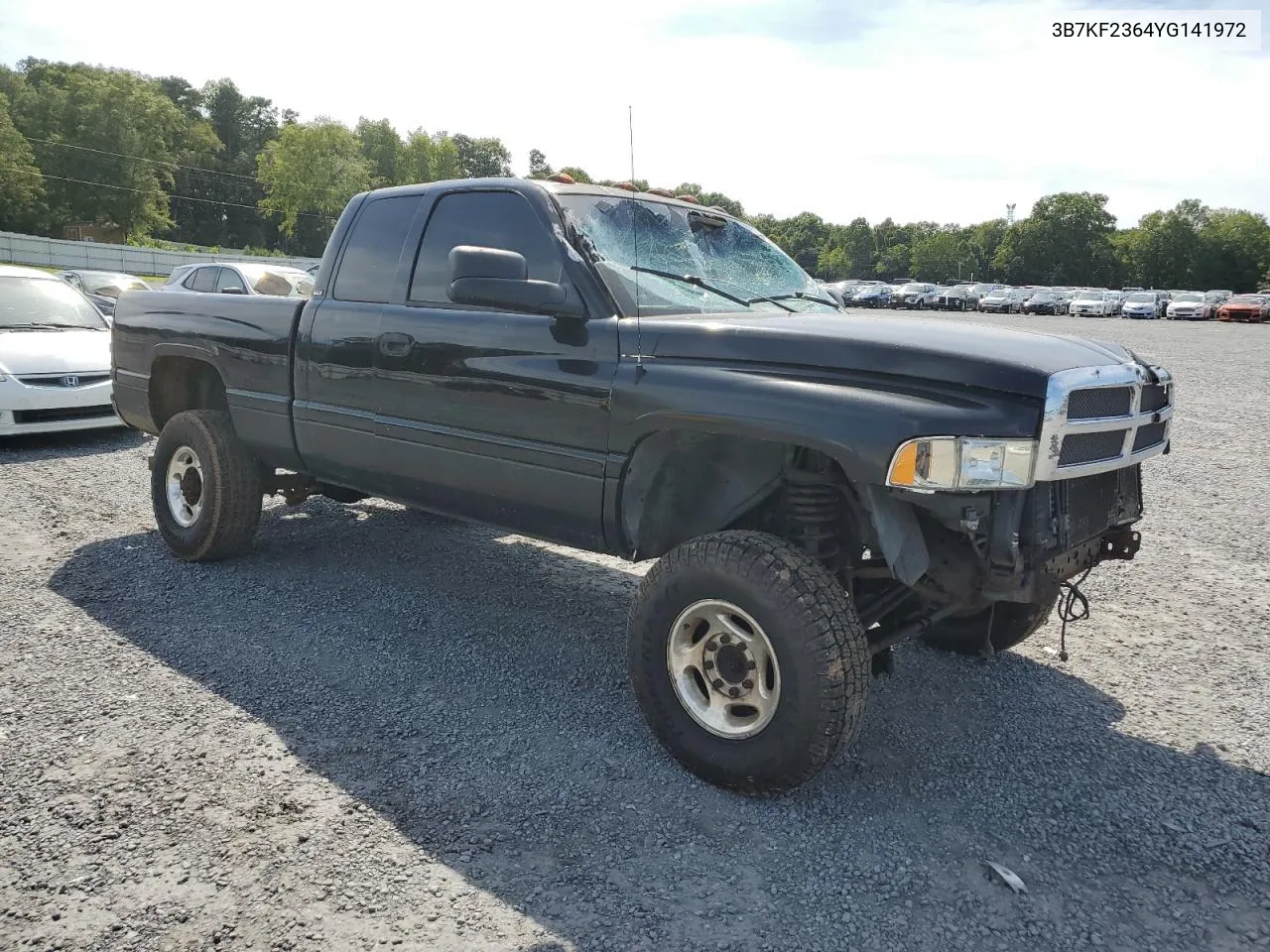 2000 Dodge Ram 2500 VIN: 3B7KF2364YG141972 Lot: 70001534