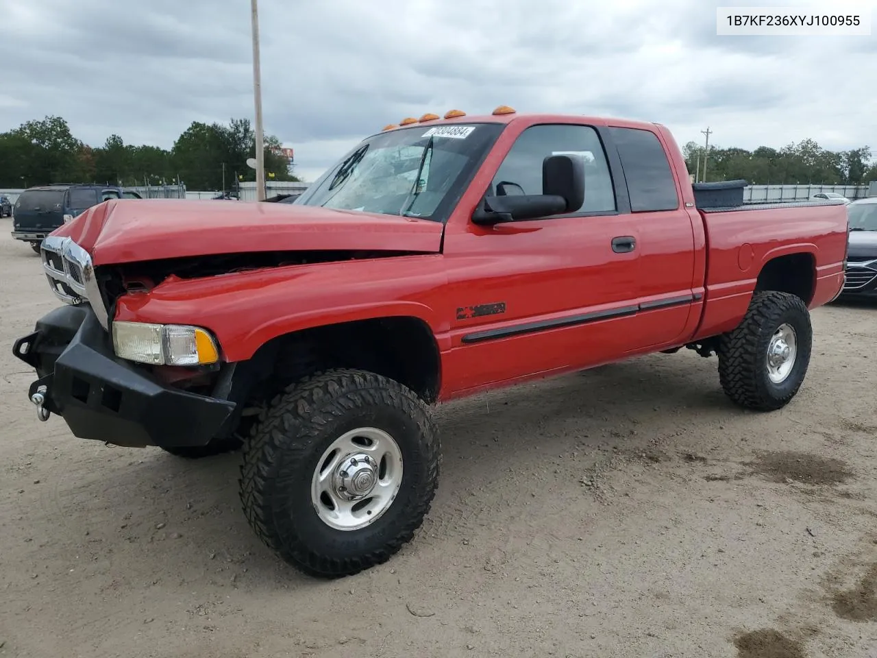 2000 Dodge Ram 2500 VIN: 1B7KF236XYJ100955 Lot: 70304884