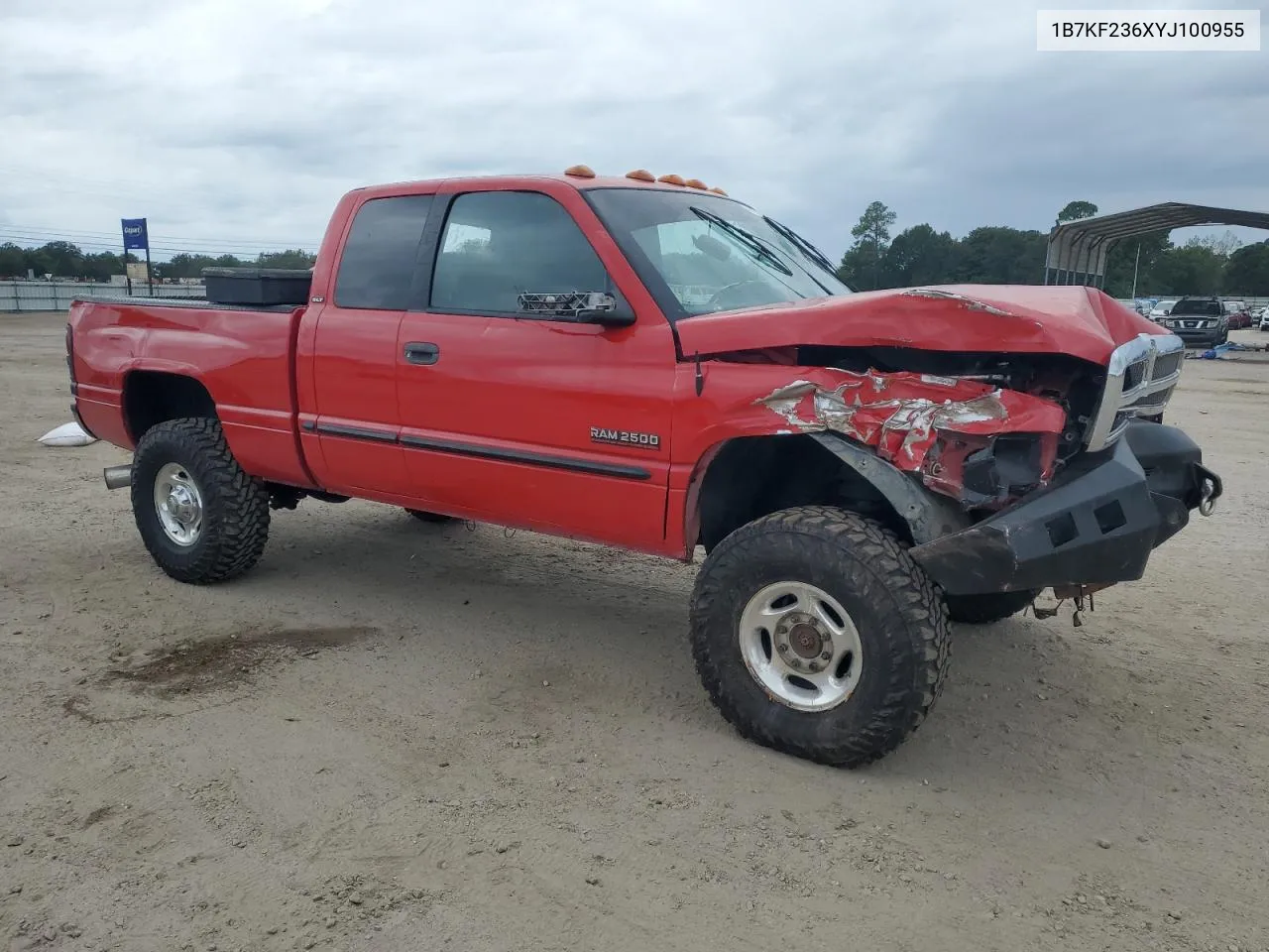 2000 Dodge Ram 2500 VIN: 1B7KF236XYJ100955 Lot: 70304884