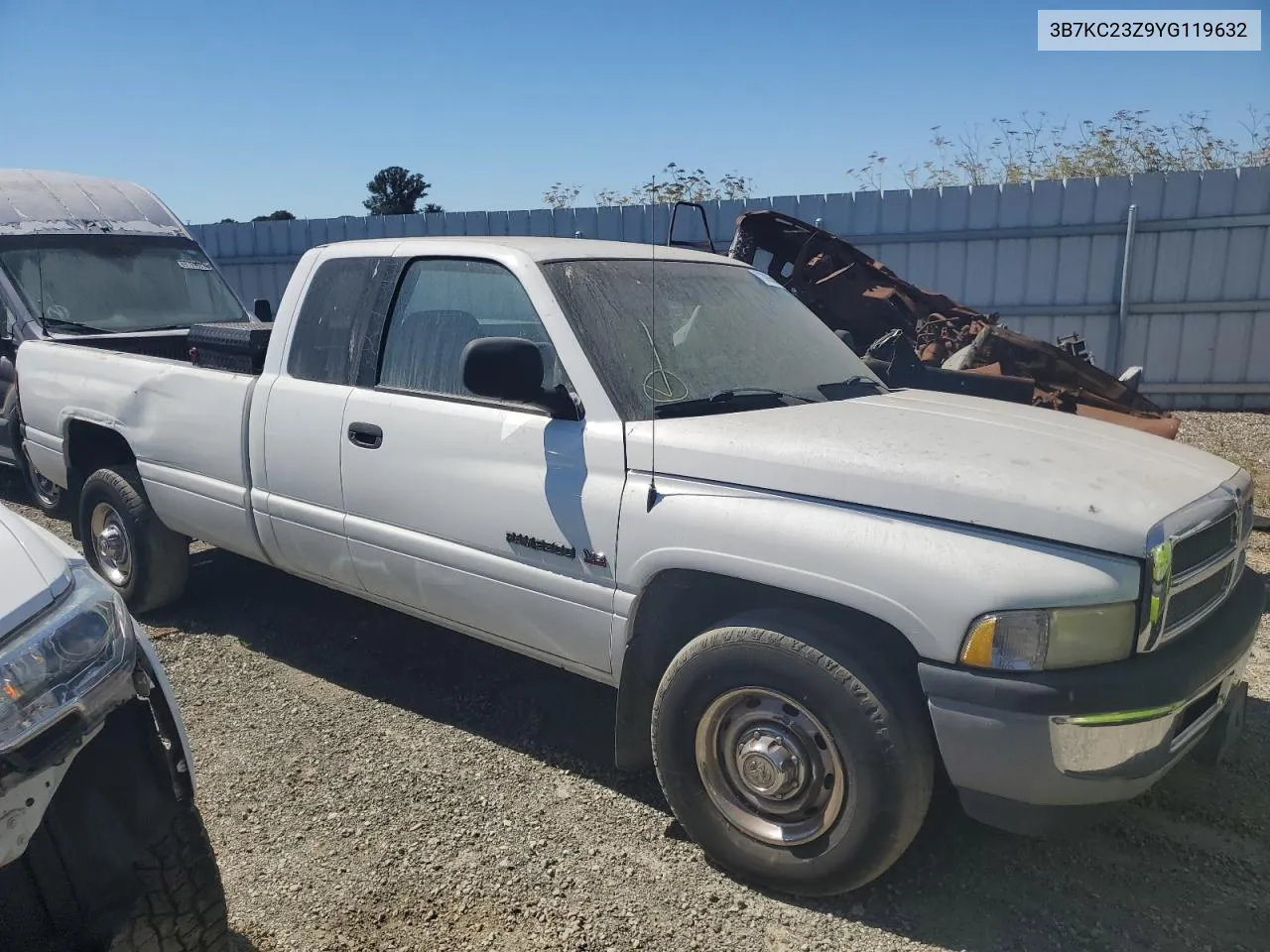 2000 Dodge Ram 2500 VIN: 3B7KC23Z9YG119632 Lot: 71685574