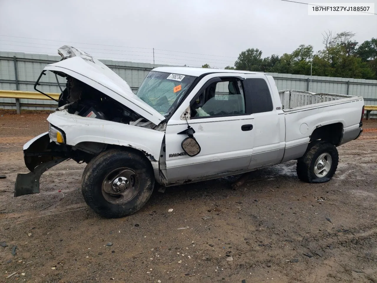 2000 Dodge Ram 1500 VIN: 1B7HF13Z7YJ188507 Lot: 71952784