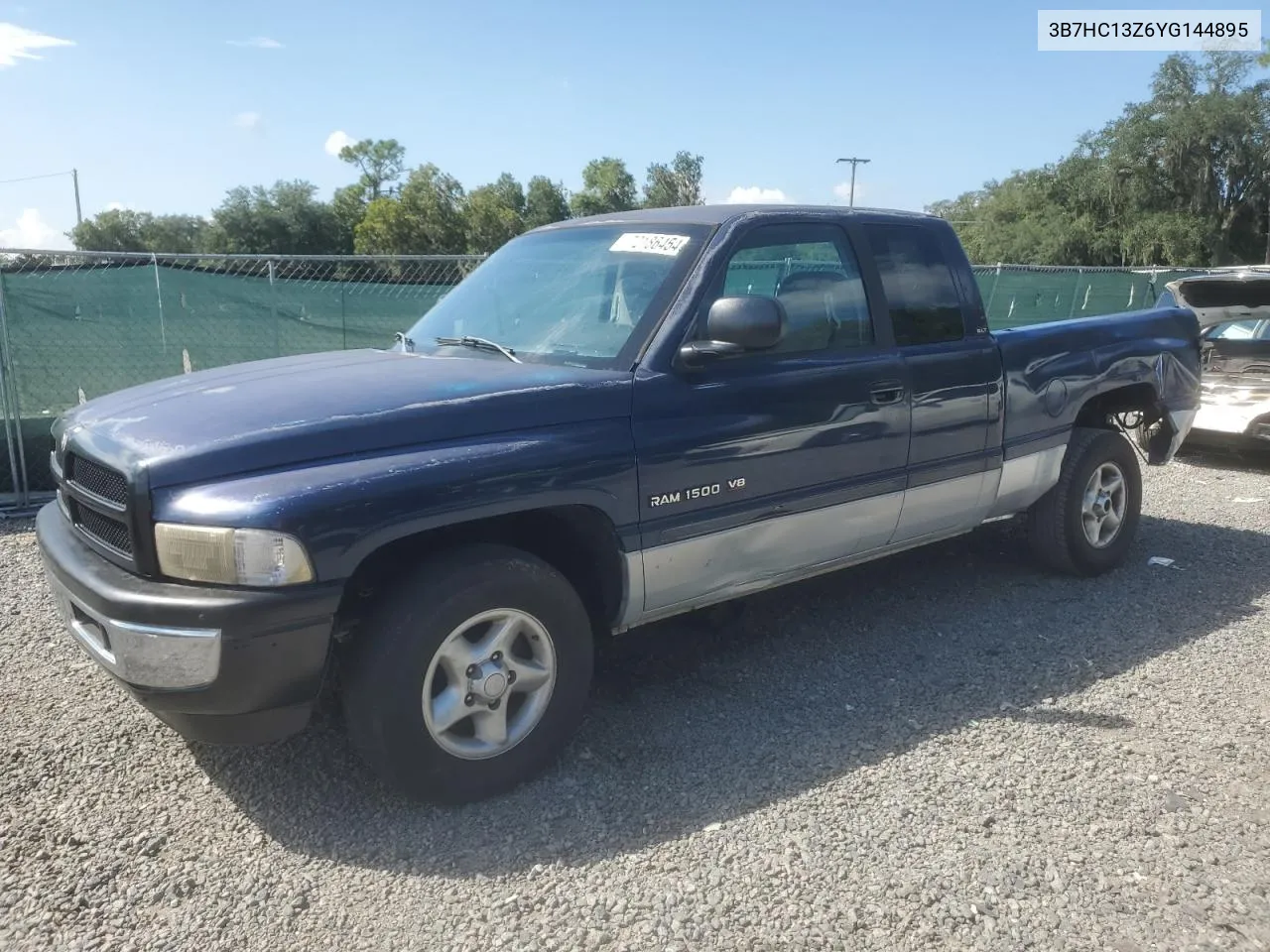 2000 Dodge Ram 1500 VIN: 3B7HC13Z6YG144895 Lot: 72186454