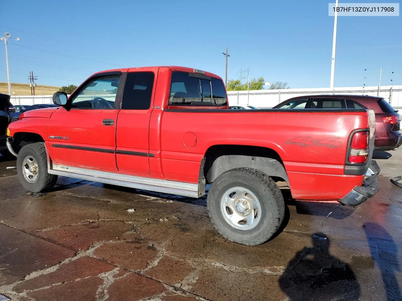 2000 Dodge Ram 1500 VIN: 1B7HF13Z0YJ117908 Lot: 72387474