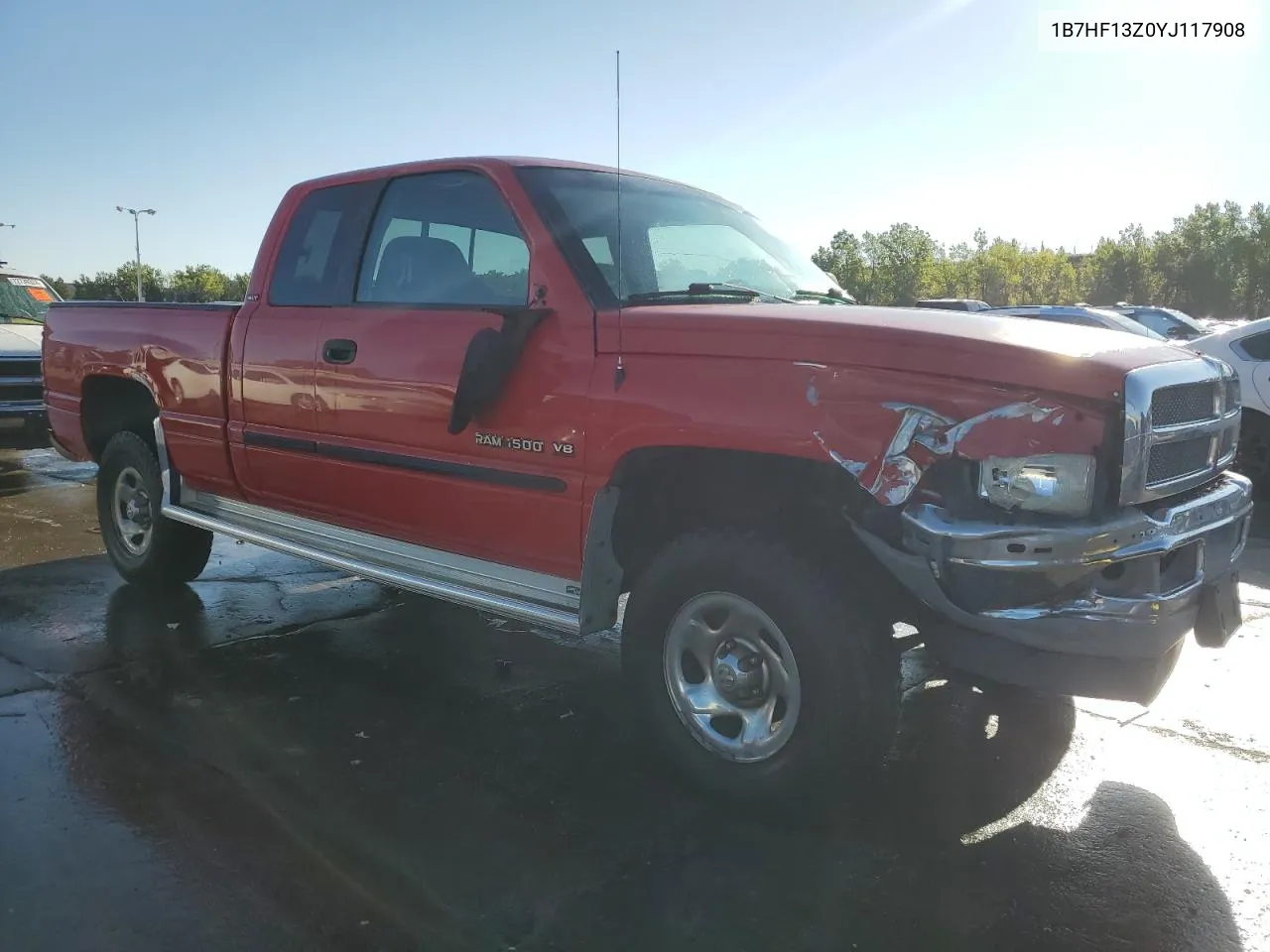 2000 Dodge Ram 1500 VIN: 1B7HF13Z0YJ117908 Lot: 72387474